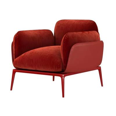 现代布艺单人单人沙发-12